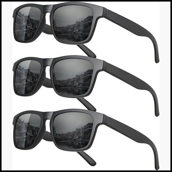 Polarized Sunglasses with UV400 Protection Square Frame Sport Driving Fishing